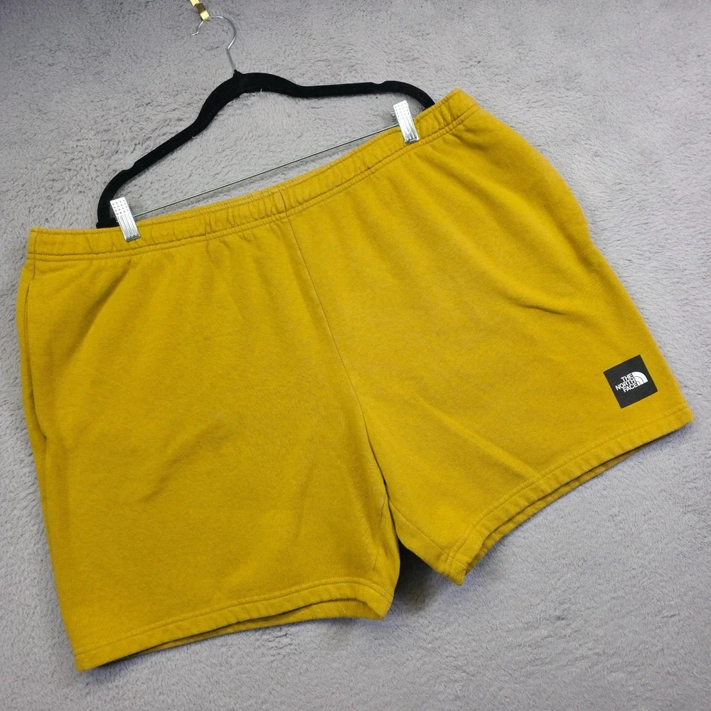 The North Face Never Stop Sweat Shorts Mens 3XL Mineral Gold Fleece Lined Lounge